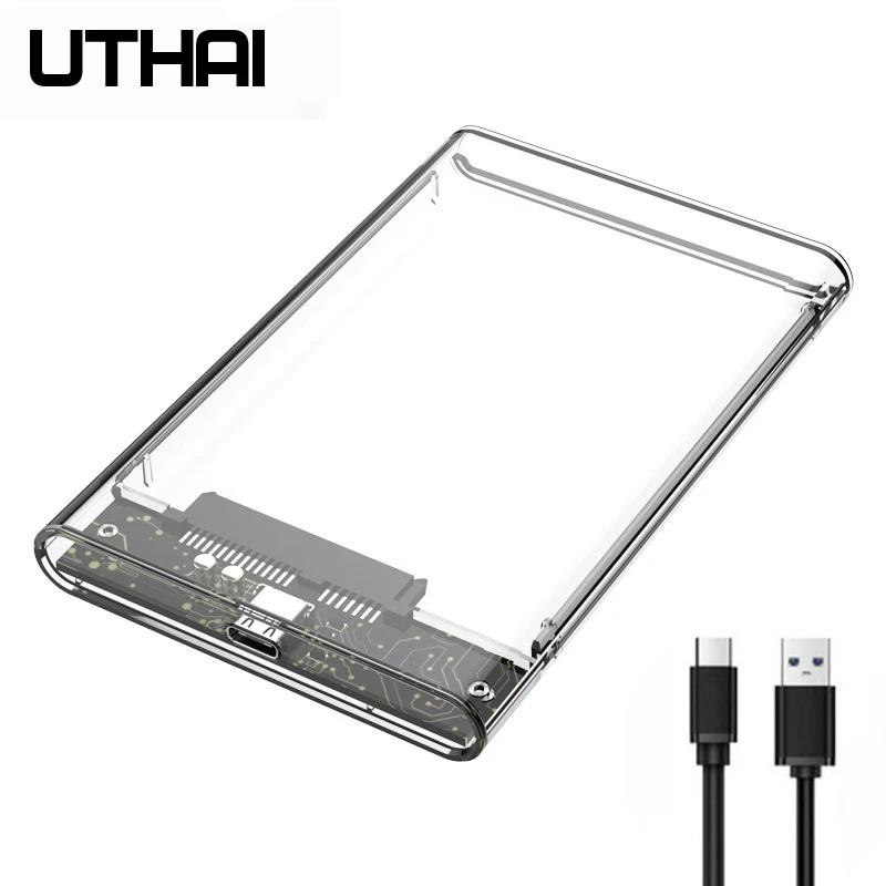 UTHAI TM05 CŸ  ڽ, HDD Ŭ, 3.1 Ʈ, 2.5 ġ SSD, ָ Ʈ   ϵ ũ ڽ, USB3.1